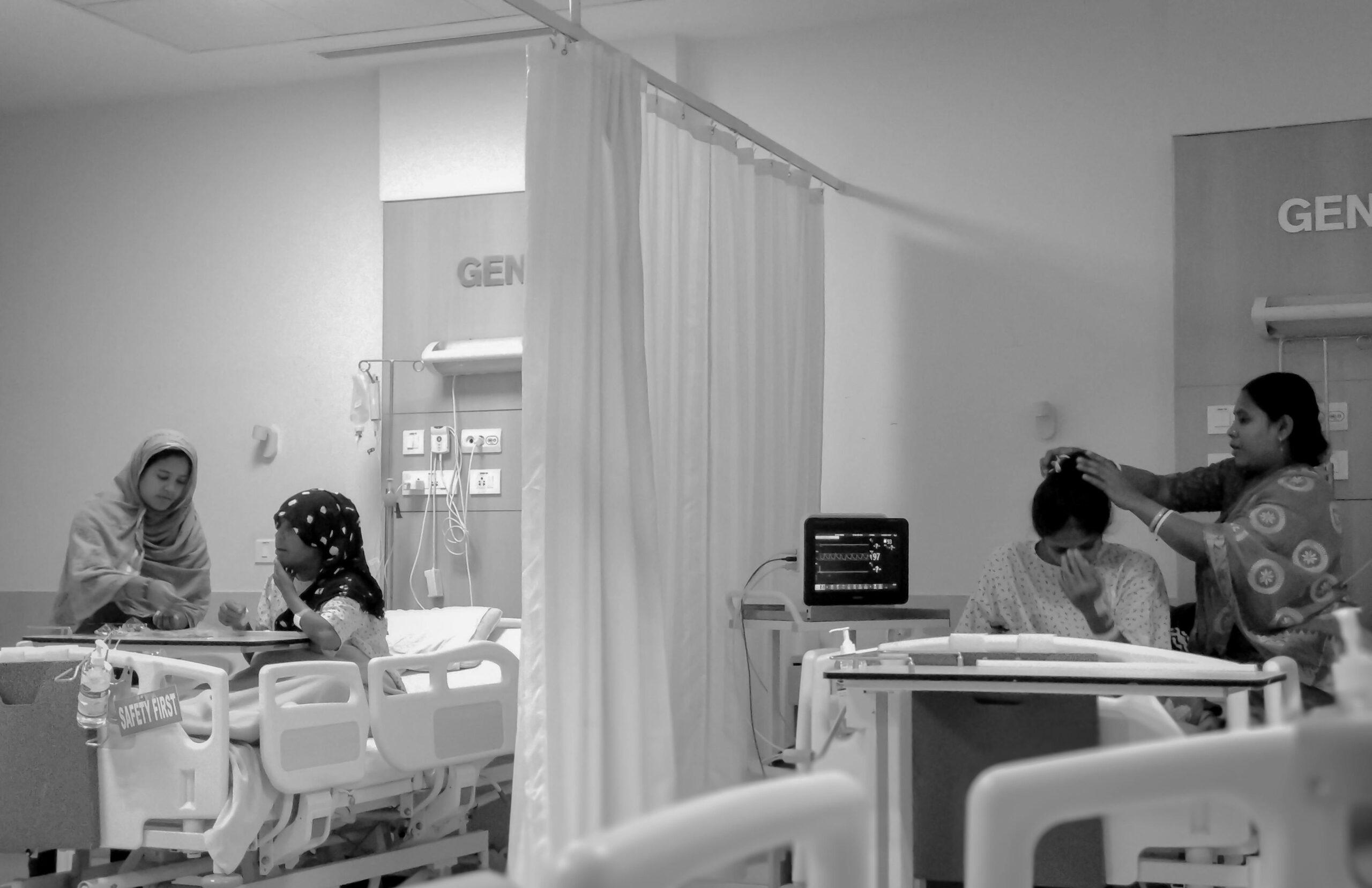 Women in Hospital Beds